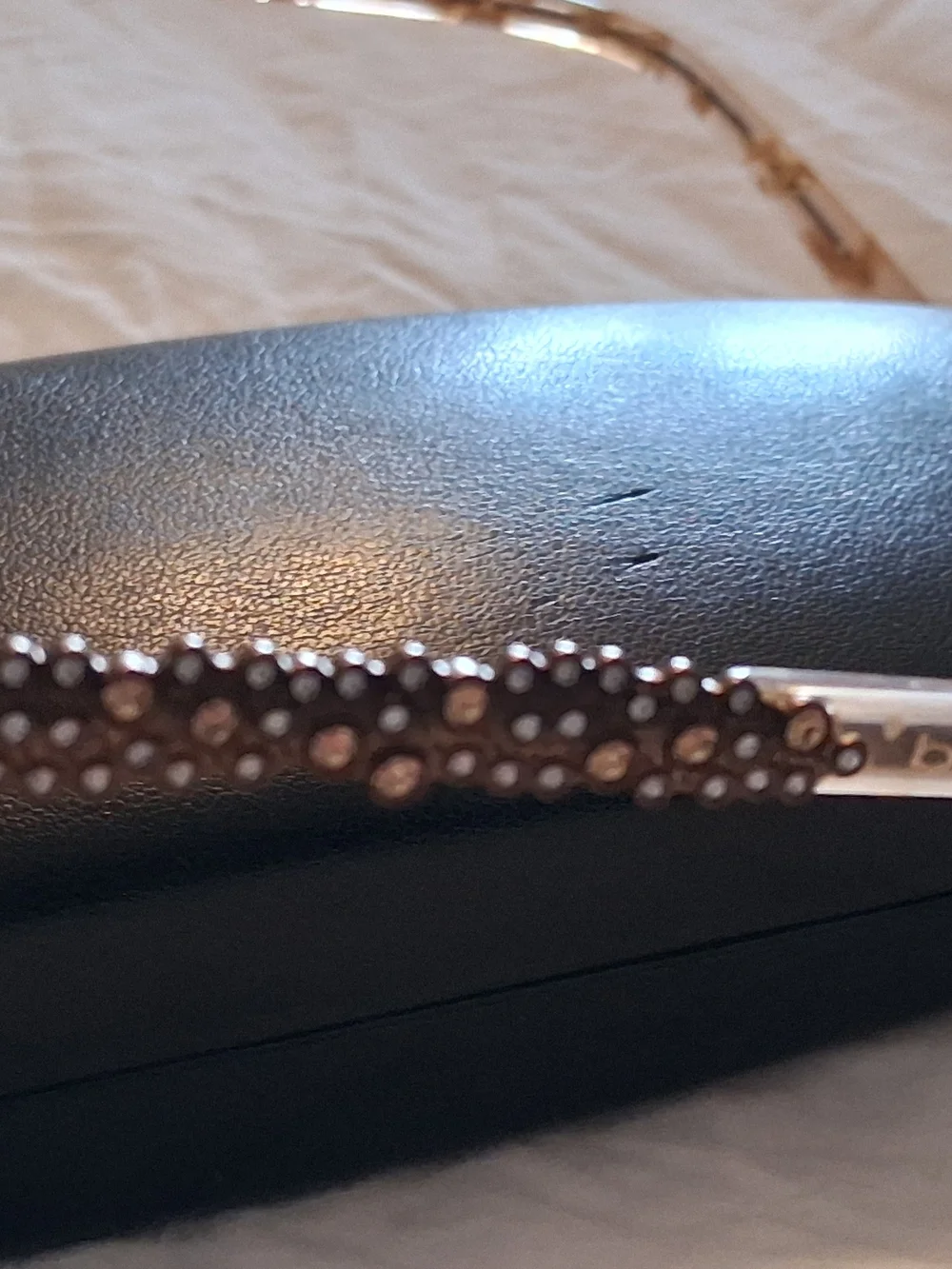 Bebe Semi-Rimless Bejewled EyeGlasses